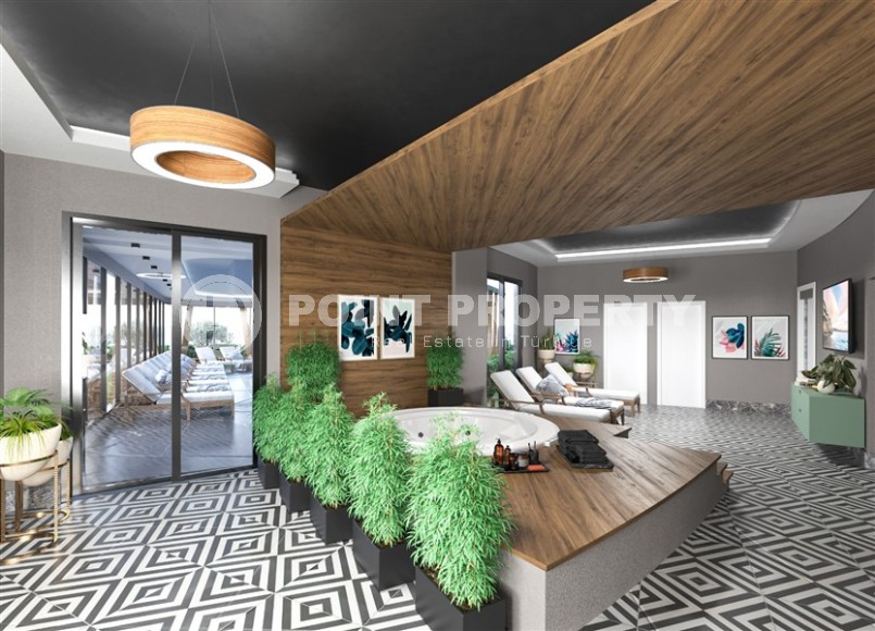 Panoramic apartment on the 10th floor in a residential complex under construction, in the popular area of Alanya - Mahmutlar Description:-id-7095-photo-9