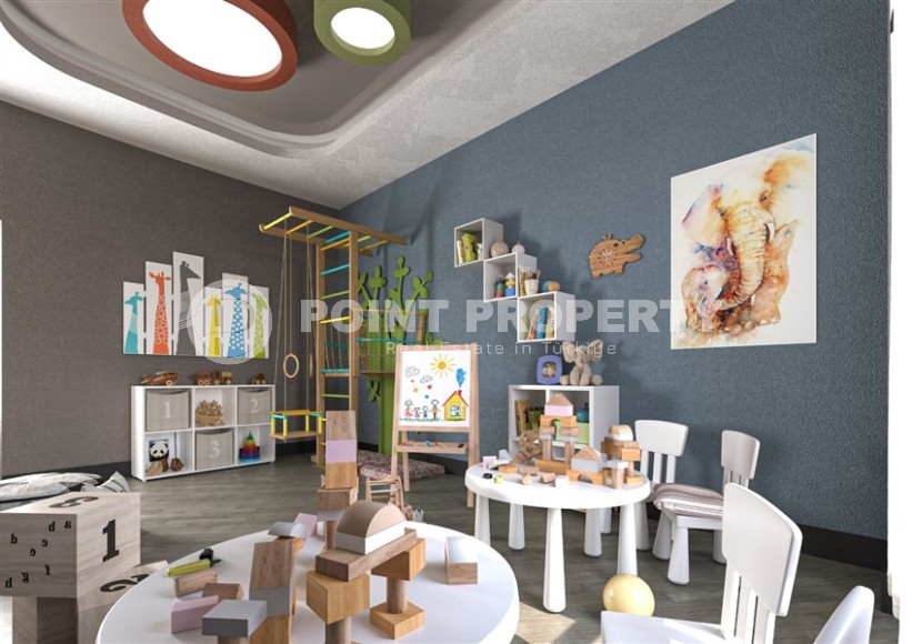 Panoramic apartment on the 10th floor in a residential complex under construction, in the popular area of Alanya - Mahmutlar Description:-id-7095-photo-12