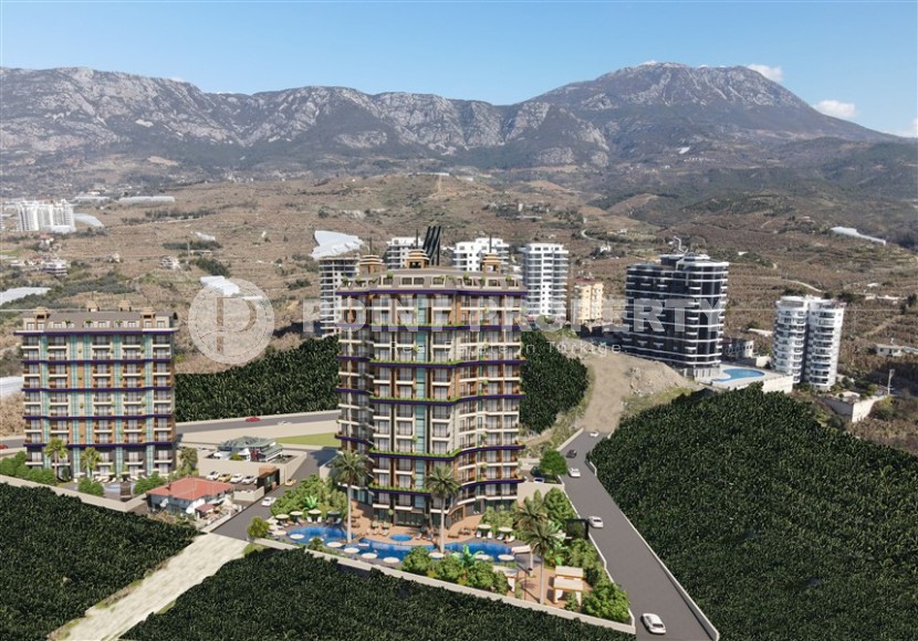 Panoramic apartment on the 10th floor in a residential complex under construction, in the popular area of Alanya - Mahmutlar Description:-id-7095-photo-14