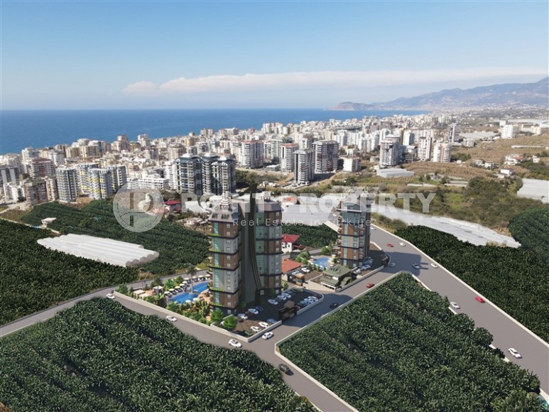 Panoramic apartment on the 10th floor in a residential complex under construction, in the popular area of Alanya - Mahmutlar Description:-id-7095-photo-15