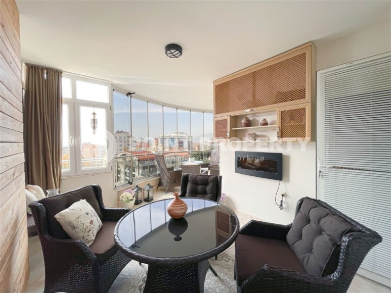 Панорамная квартира 2+1 с двумя большими застекленными балконами, в 650 метрах от моря-id-7097-фото-9