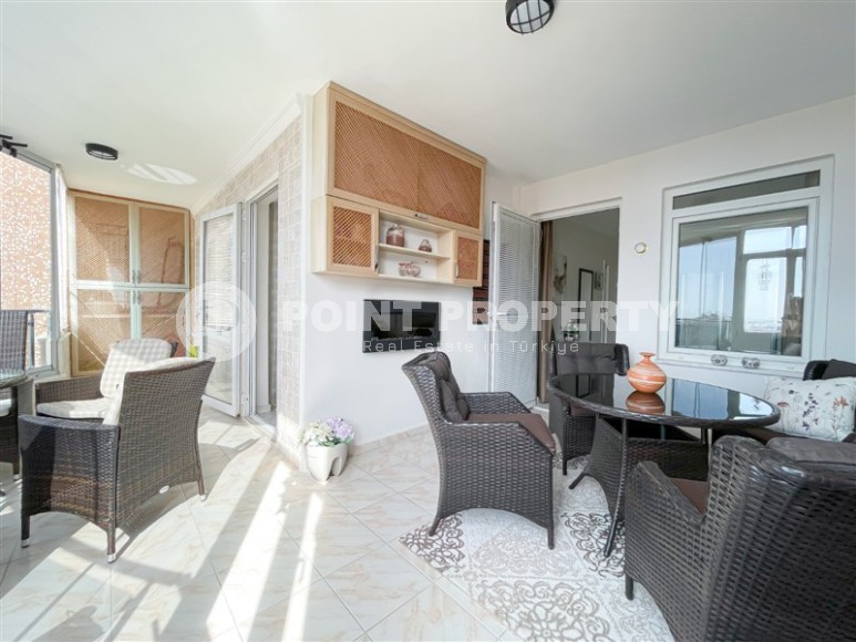 Панорамная квартира 2+1 с двумя большими застекленными балконами, в 650 метрах от моря-id-7097-фото-11