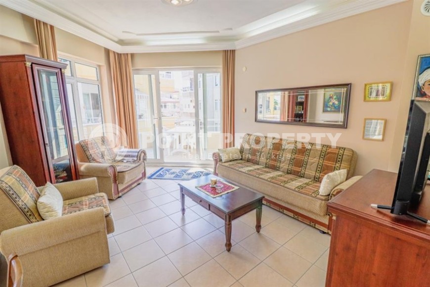 Уютная меблированная квартира с видом на море, в центре популярного района Аланьи - Махмутлар-id-7098-фото-1