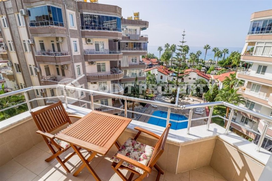 Уютная меблированная квартира с видом на море, в центре популярного района Аланьи - Махмутлар-id-7098-фото-10