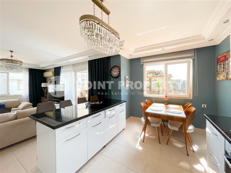 Стильная квартира с современным дизайном в километре от моря, в благоустроенном районе Аланьи - Джикджилли-id-7099-фото-3