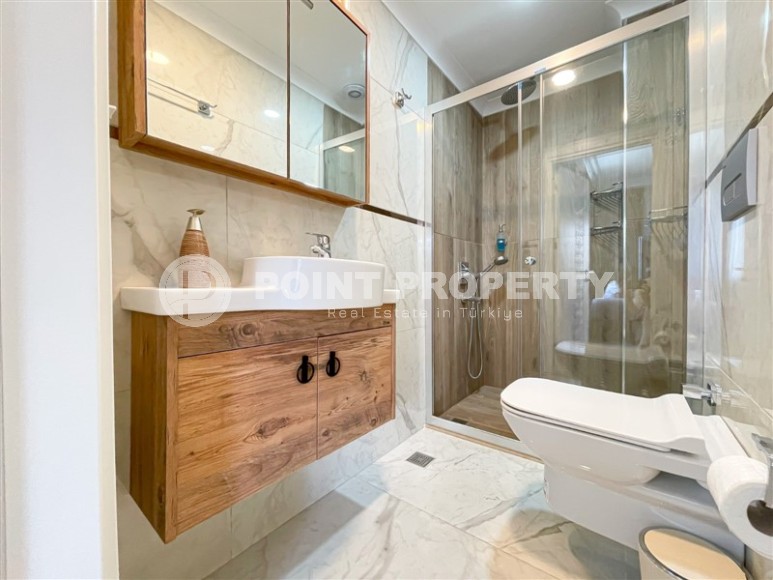 Стильная квартира с современным дизайном в километре от моря, в благоустроенном районе Аланьи - Джикджилли-id-7099-фото-9