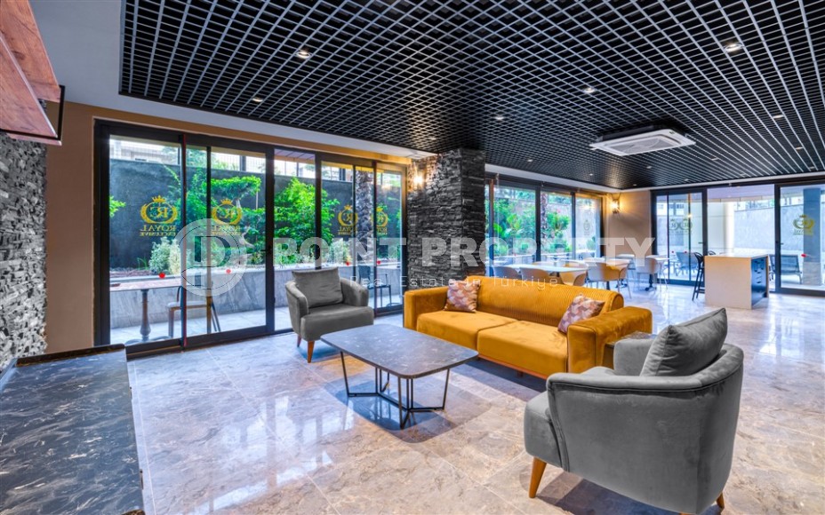 Светлая квартира с качественной чистовой отделкой, в 450 метрах от пляжа Клеопатры, в центре Аланьи-id-7106-фото-15