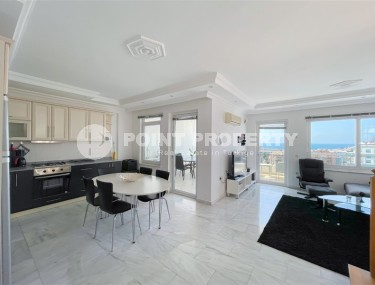 Двухуровневая квартира с панорамным видом на море и горы, на 9-м этаже с мансардой, в центре района Тосмур-id-7110-фото-5