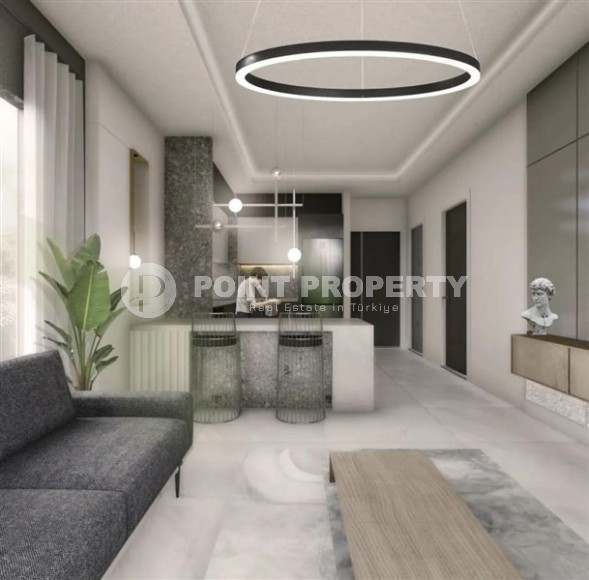 Compact 1+1 apartment in a residential complex under construction, in a promising area of Alanya - Avsallar-id-7121-photo-4