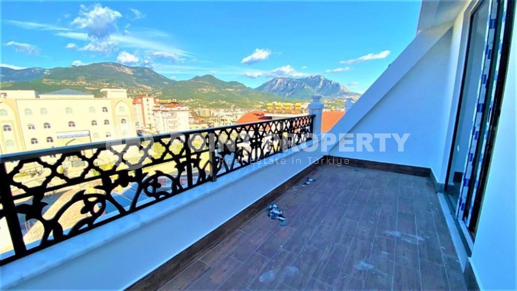 Двухуровневая квартира 2+1 с панорамным видом на Торосские горы, на 4-м этаже с мансардой в новой резиденции, введенной в эксплуатацию в 2023 году-id-7140-фото-12