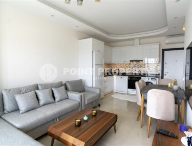 Видовая квартира 1+1, 56м² в элитном комплексе, в 400м от моря в Махмутларе, Алания-id-1557-фото-5