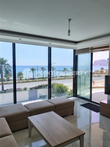 Благоустроенная меблированная квартира на первой линии от моря, в центре современного района Аланьи - Нижняя Оба-id-7148-фото-1