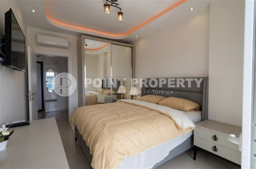 Видовая квартира 1+1, 56м² в элитном комплексе, в 400м от моря в Махмутларе, Алания-id-1557-фото-15