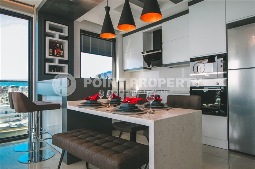 Stylish apartment with designer renovation on the first line from the sea, in the center of the modern area of Alanya - Mahmutlar-id-7149-photo-5