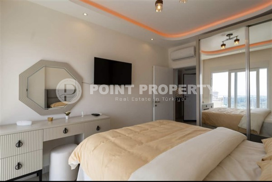 Видовая квартира 1+1, 56м² в элитном комплексе, в 400м от моря в Махмутларе, Алания-id-1557-фото-17