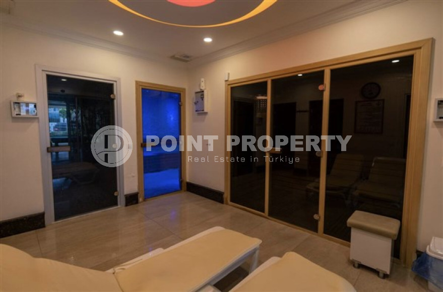 Видовая квартира 1+1, 56м² в элитном комплексе, в 400м от моря в Махмутларе, Алания-id-1557-фото-43