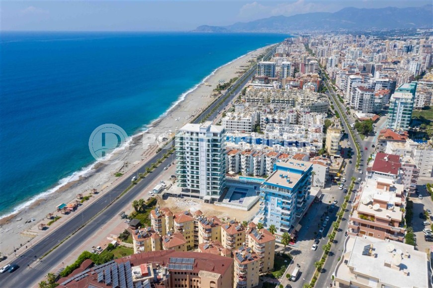 Панорамная квартира с роскошным видом на море, в 100 метрах от пляжа, в центре района Махмутлар-id-7183-фото-11