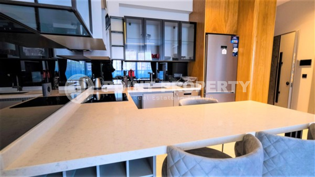 Уютная двухкомнатная квартира, 62м², на первой береговой линии в Каргыджаке, Алания.-id-1560-фото-6