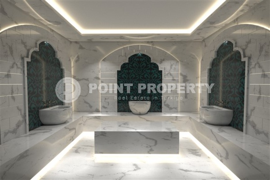 Новая квартира с качественной чистовой отделкой в двух километрах от моря, в живописном районе Аланьи - Паяллар-id-7203-фото-10