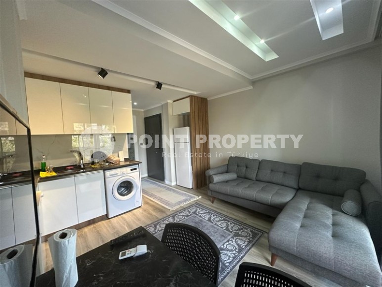 Небольшая квартира 1+1, общей площадью 55 м2, в зеленом, экологически чистом районе Аланьи - Газипаша-id-7211-фото-1