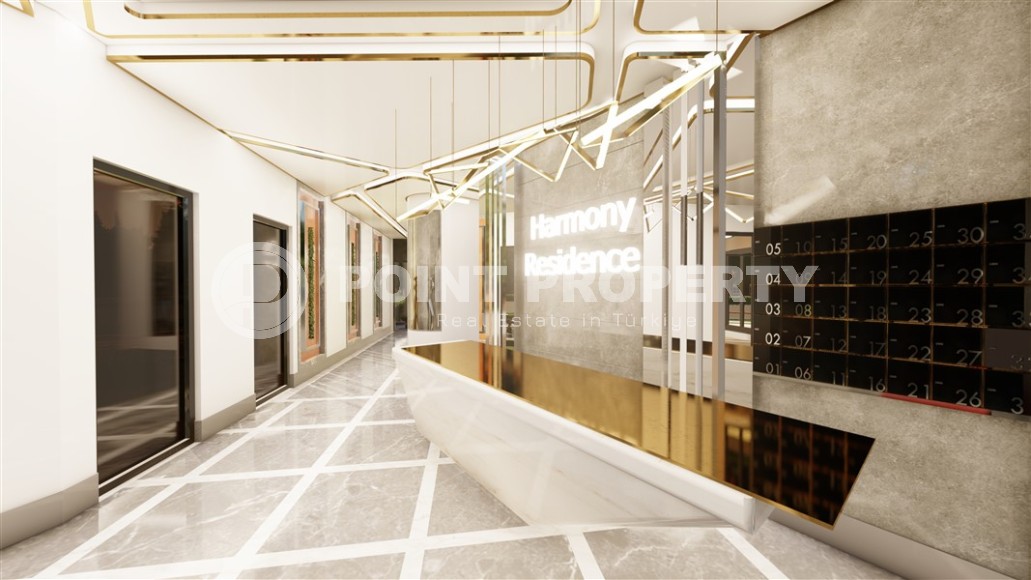 Современный трёхкомнатный пентхаус 109 м2 в резиденции на стадии строительных работ, центр Аланьи, Кейкубат-id-4017-фото-17