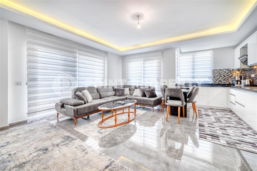 Современная комфортабельная квартира в километре от моря, в живописном, спокойном районе Аланьи - Авсаллар-id-7227-фото-1