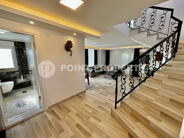 Двухэтажная вилла-близнец, с планировкой 3+1, в зеленом, экологически чистом районе Аланьи - Тюрклер-id-7241-фото-2