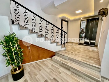 Двухэтажная вилла-близнец, с планировкой 3+1, в зеленом, экологически чистом районе Аланьи - Тюрклер-id-7241-фото-4