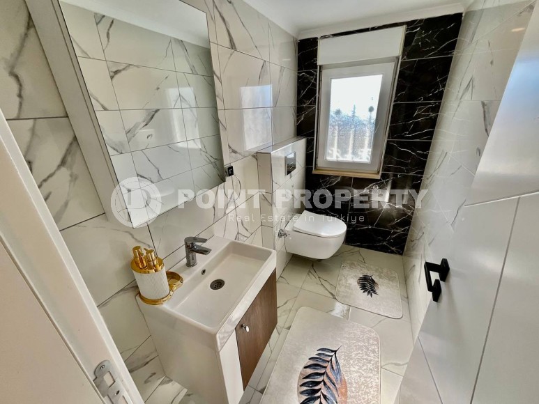 Двухэтажная вилла-близнец, с планировкой 3+1, в зеленом, экологически чистом районе Аланьи - Тюрклер-id-7241-фото-6