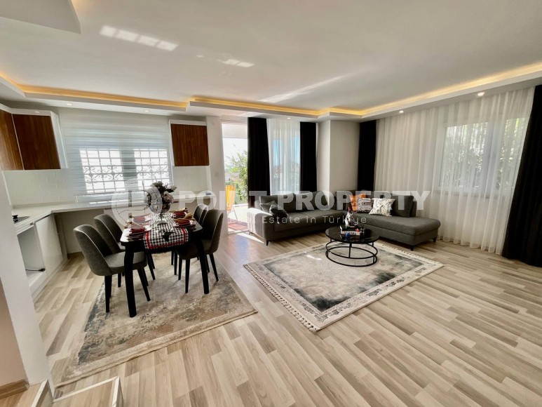 Двухэтажная вилла-близнец, с планировкой 3+1, в зеленом, экологически чистом районе Аланьи - Тюрклер-id-7241-фото-7