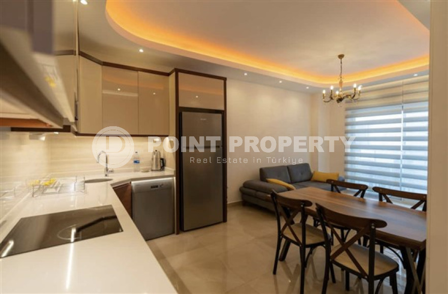 В элитном комплексе: квартира 1+1, 67м², с мебелью, в 300м от пляжей Махмутлара, Алания-id-1563-фото-6