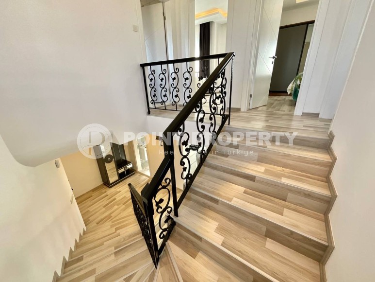 Двухэтажная вилла-близнец, с планировкой 3+1, в зеленом, экологически чистом районе Аланьи - Тюрклер-id-7241-фото-16