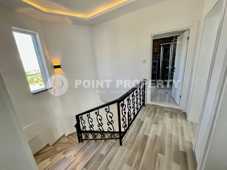 Двухэтажная вилла-близнец, с планировкой 3+1, в зеленом, экологически чистом районе Аланьи - Тюрклер-id-7241-фото-17