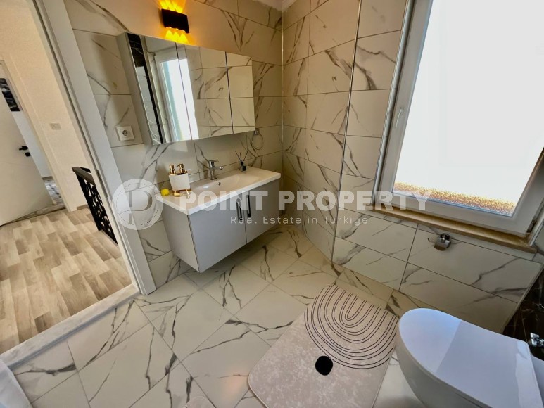 Двухэтажная вилла-близнец, с планировкой 3+1, в зеленом, экологически чистом районе Аланьи - Тюрклер-id-7241-фото-18