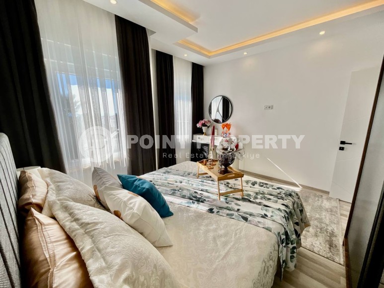 Двухэтажная вилла-близнец, с планировкой 3+1, в зеленом, экологически чистом районе Аланьи - Тюрклер-id-7241-фото-22