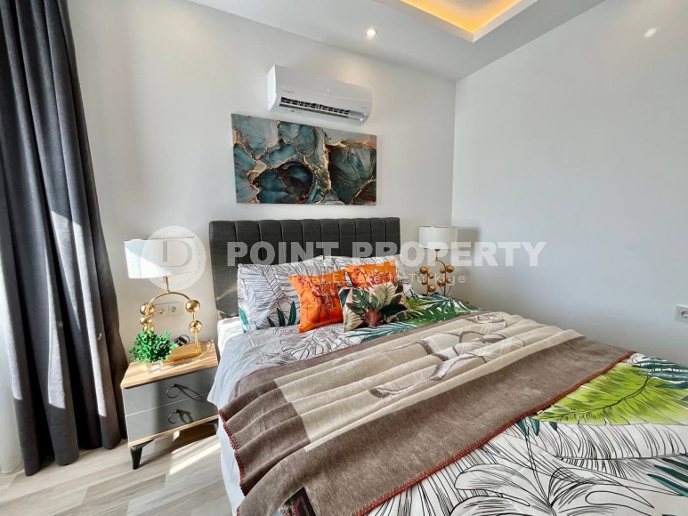 Двухэтажная вилла-близнец, с планировкой 3+1, в зеленом, экологически чистом районе Аланьи - Тюрклер-id-7241-фото-28