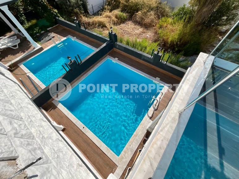 Двухэтажная вилла-близнец, с планировкой 3+1, в зеленом, экологически чистом районе Аланьи - Тюрклер-id-7241-фото-34