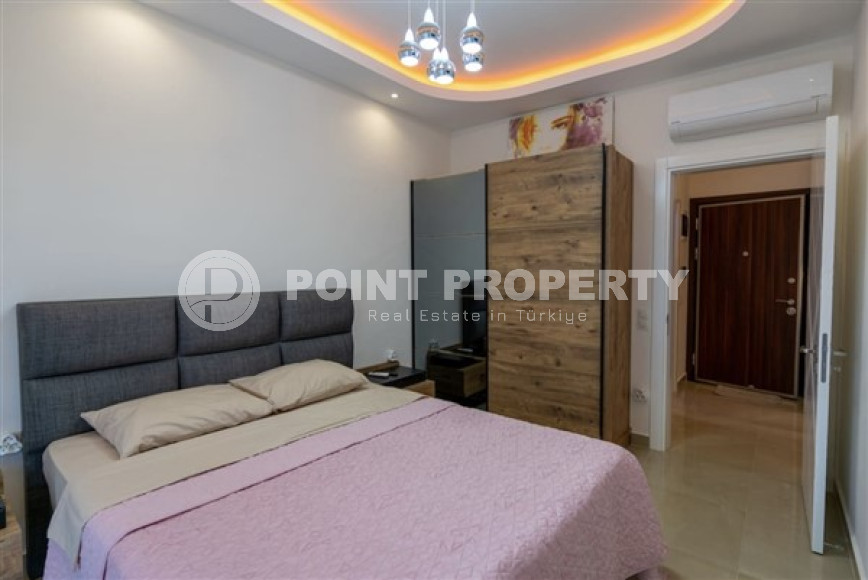 В элитном комплексе: квартира 1+1, 67м², с мебелью, в 300м от пляжей Махмутлара, Алания-id-1563-фото-12