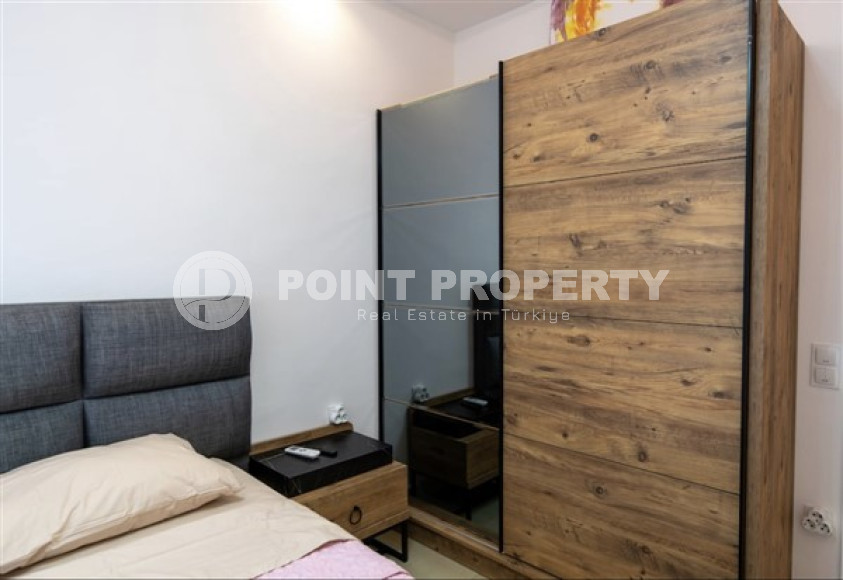 В элитном комплексе: квартира 1+1, 67м², с мебелью, в 300м от пляжей Махмутлара, Алания-id-1563-фото-13