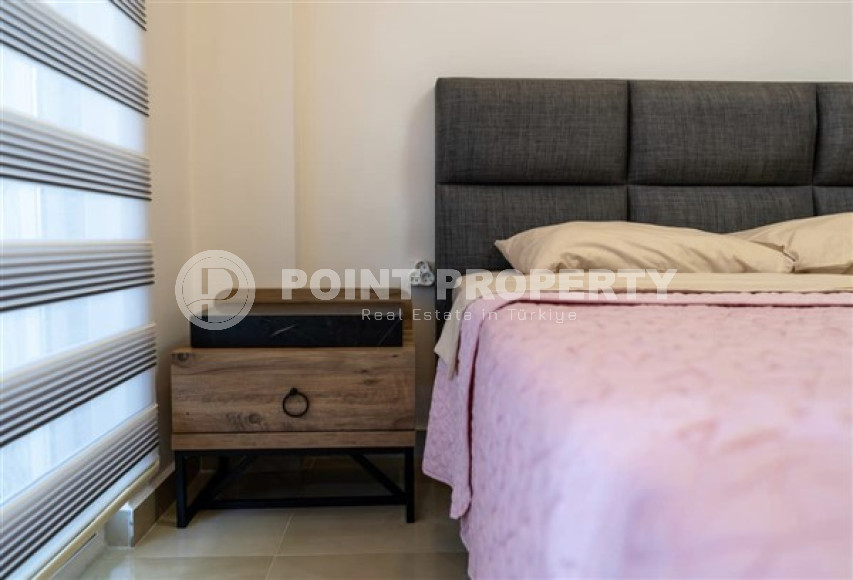 В элитном комплексе: квартира 1+1, 67м², с мебелью, в 300м от пляжей Махмутлара, Алания-id-1563-фото-14