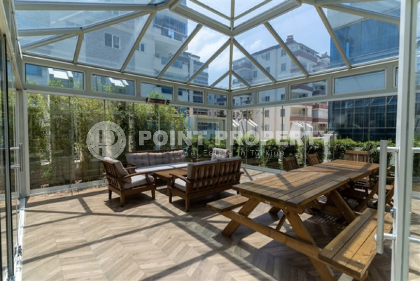 В элитном комплексе: квартира 1+1, 67м², с мебелью, в 300м от пляжей Махмутлара, Алания-id-1563-фото-25