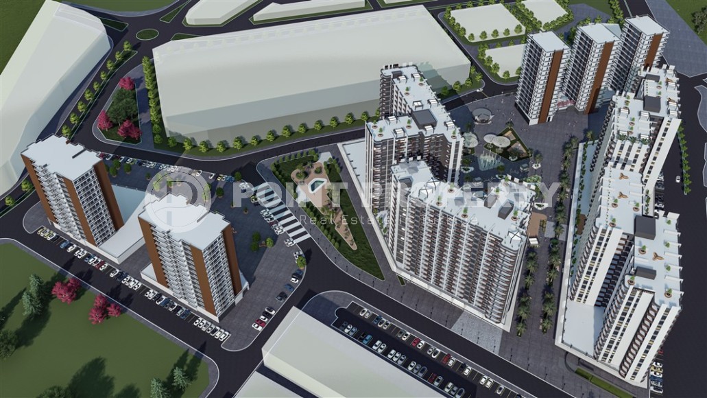 A new investment-attractive project in the resort area of Mersin - Tarsus - a large-scale residential complex consisting of seven 15-storey blocks, ten kilometers from the sea-id-7251-photo-14