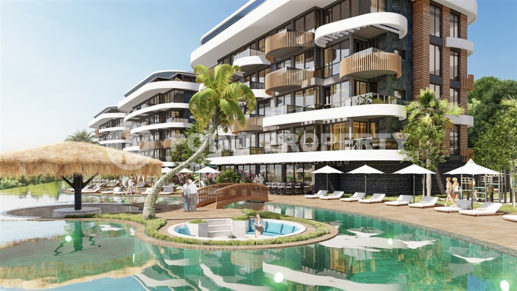 Apartments in a luxury residential complex 700 meters from the sea, in the center of the prestigious area of Alanya - Kestel-id-7252-photo-3