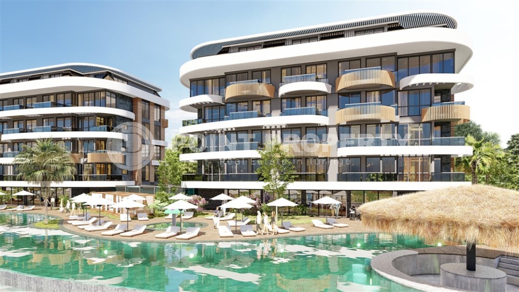 Apartments in a luxury residential complex 700 meters from the sea, in the center of the prestigious area of Alanya - Kestel-id-7252-photo-4