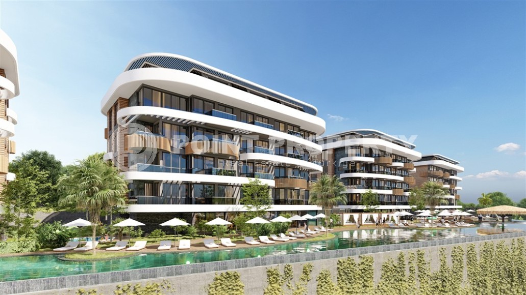 Apartments in a luxury residential complex 700 meters from the sea, in the center of the prestigious area of Alanya - Kestel-id-7252-photo-6