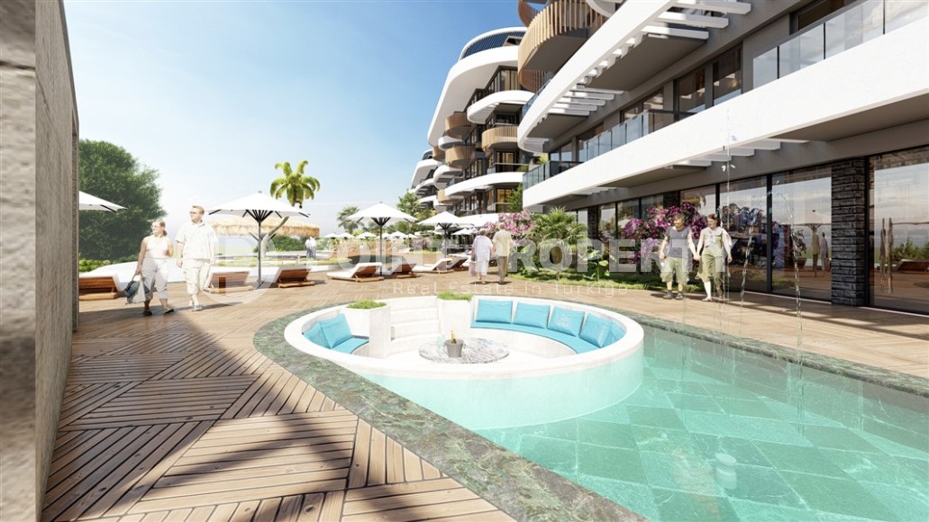 Apartments in a luxury residential complex 700 meters from the sea, in the center of the prestigious area of Alanya - Kestel-id-7252-photo-7