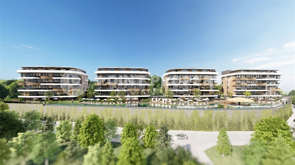 Apartments in a luxury residential complex 700 meters from the sea, in the center of the prestigious area of Alanya - Kestel-id-7252-photo-9