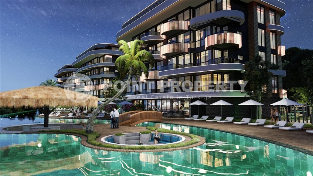 Apartments in a luxury residential complex 700 meters from the sea, in the center of the prestigious area of Alanya - Kestel-id-7252-photo-13