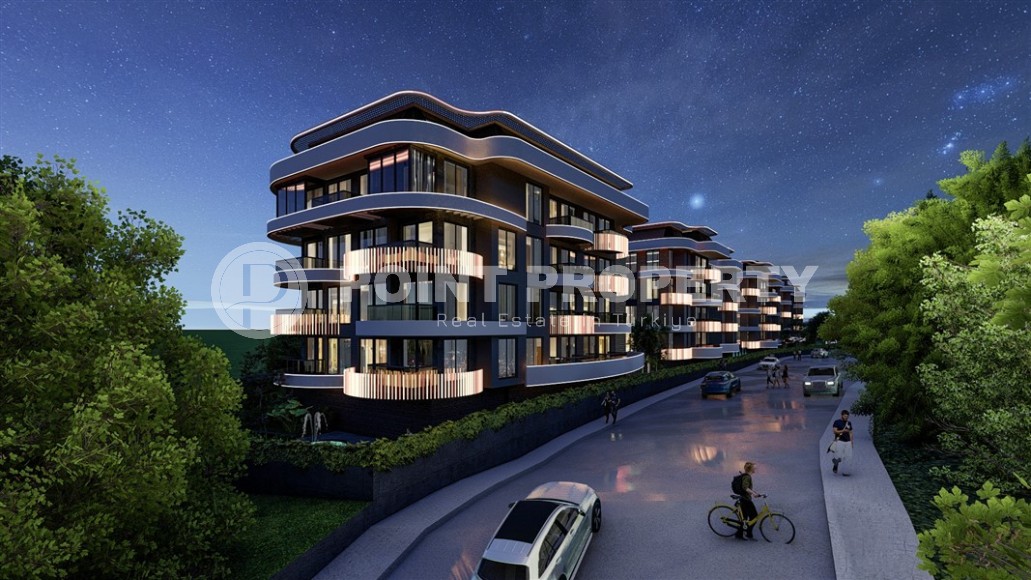 Apartments in a luxury residential complex 700 meters from the sea, in the center of the prestigious area of Alanya - Kestel-id-7252-photo-14