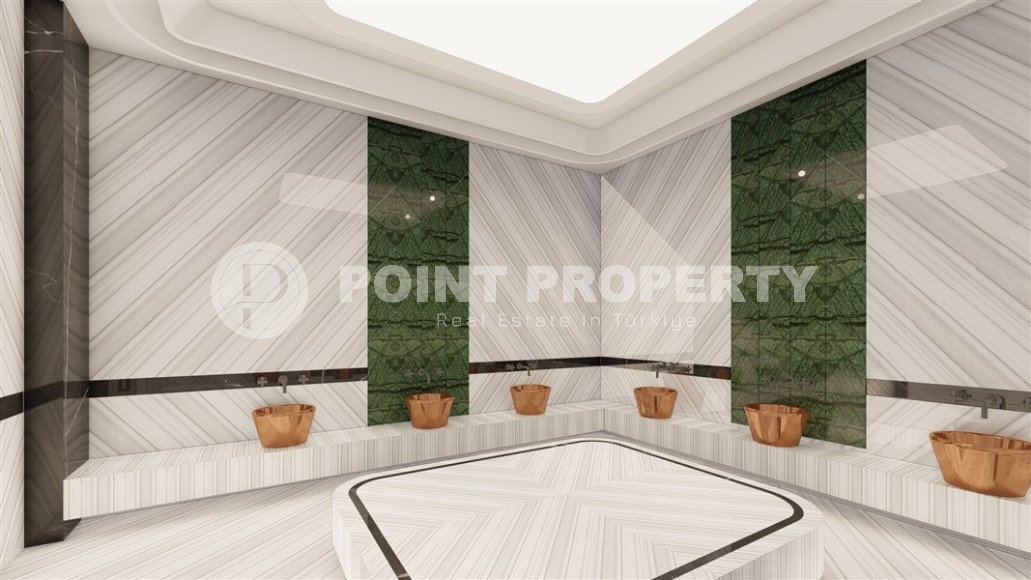 Apartments in an elite residential complex on the first line from the sea, in the center of the popular area of Alanya - Mahmutlar-id-7253-photo-4